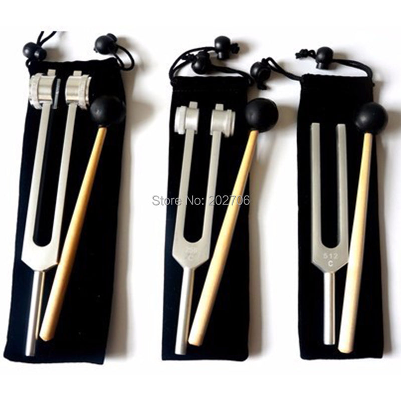 Tuning-ford Medical Tuning Fork, Diagnostic Tuning Fork with Case for Healing Relaxation, Sound Therapy, 3 Sizes, 128Hz, 256Hz, 512Hz