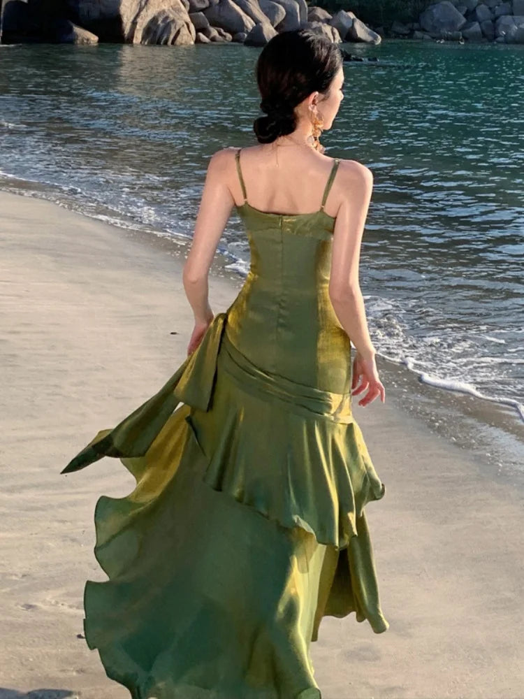 Elegant Ruffle Party Dress