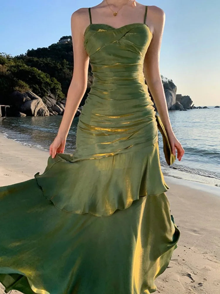 Elegant Ruffle Party Dress